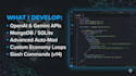 develop a custom discord bot with ai or database integration