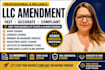 file llc amendment, llc address change, llc amendment, business compliance