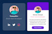 build modern responsive HTML CSS javascript components