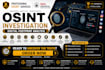 conduct osint investigation and digital footprint analysis