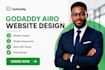 design or redesign godaddy airo website with SEO optimization airo godaddy