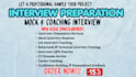 expert mock interview practice, job interview, personal feedback, interview ques