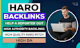 get quality backlinks with haro pitches and replies