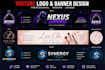 design a youtube logo and banner