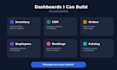 build a custom PHP mysql admin dashboard