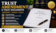 draft trust amendment and living trust update documents