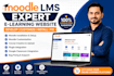 develop, customize, install and fix moodle lms elearning website