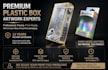 design transparent pet pvc plastic box packaging and dieline