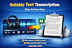do accurate data entry and transcription services