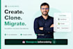 create clone copy website and migrate to wordpress wix shopify squarespace