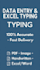 do accurate data entry and excel typing work