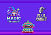 design modern authentic retro pixel art logo