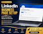 create a complete linkedin company page and business page setup