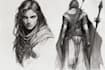 sketch fantasy character concept art