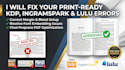do kdp book formatting and pdf prepress imposition