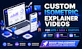create a custom 2d isometric explainer video animation