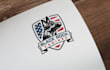 create a custom military tactical badge patch logo