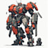 illustrate high quality futuristic mecha designs