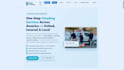design a professional cleaning service website with online booking
