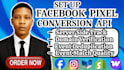 setup facebook meta pixel converson api server side tracking and ga4 by GTM