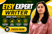 be your etsy SEO and etsy listing expert