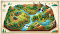 design custom ranch visitor map for trail hiking navigation and topographic maps