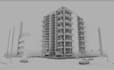 rebuild 3d skyscraper building, commercial high rise complex, multi tower blocks