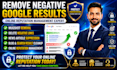 delete negative links, remove mugshots, news articles, bad google results online
