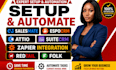 setup automate salesmate espocrm attio suitecrm zapier integration redtail folk
