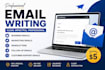 write professional email copy for your business