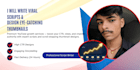 write viral youtube scripts and design stunning thumbnails
