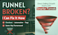 fix broken kartra funnel, weak automation, and failed checkout flow quickly