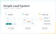 create a google sheets CRM to track leads and follow ups