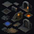 do isometric pixel game asset props background enviroment tileset pixel game art