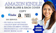 write engaging amazon book descriptions and back cover copy book synopsis