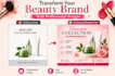 design makeup flyers banners and social media posts
