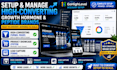 setup and manage high converting growth hormones and performance peptide brand