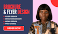 design  bifold trifold brochure flyer event postcard digital menu in canva