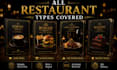 design a professional restaurant menu