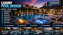design your luxury backyard, pool and landscape