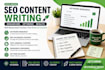 write SEO optimized blog posts and articles