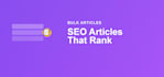 write SEO optimized blog posts that rank and convert readers