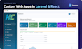 develop a custom web application in laravel and react