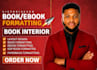 professionally format your book for KDP ebook and paperback