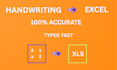 convert PDF to excel spreadsheet in 24 hours