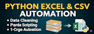automate excel tasks, clean data and write python scripting