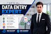 do data entry, copy paste, PDF to excel, and web research