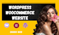 create wordpress woocommerce website, ecommerce online store