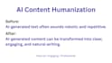 humanize ai content and rewrite chatgpt text