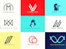 unique minimalist modern logo design